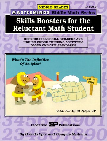 Beispielbild fr Masterminds Riddle Math for Middle Grades: Skills Boosters for the Reluctant Math Student: Reproducible Skill Builders and Higher Order Thinking Activities Based on NCTM Standards zum Verkauf von Wonder Book