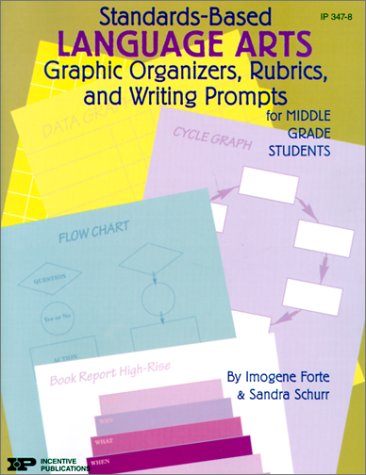 9780865304925: Standards-Based Language Arts: Graphic Organizers, Rubrics, and Writing Prompts for Middle Grade Students (Standards-Based Graphic Organizers & Rub)