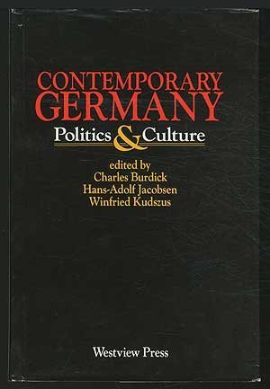 9780865314436: Contemporary Germany: Politics And Culture