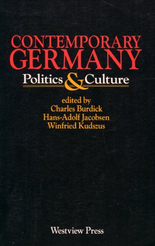 9780865314498: Contemporary Germany: Politics And Culture