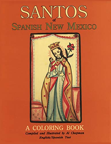 Imagen de archivo de Santos of Spanish New Mexico, A Coloring Book: English and Spanish Text a la venta por Wonder Book