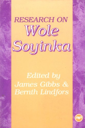 Imagen de archivo de Research on Wole Soyinka a la venta por Revaluation Books