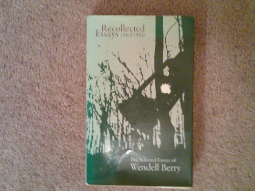 Imagen de archivo de Recollected Essays, 1965-1980 a la venta por Wonder Book