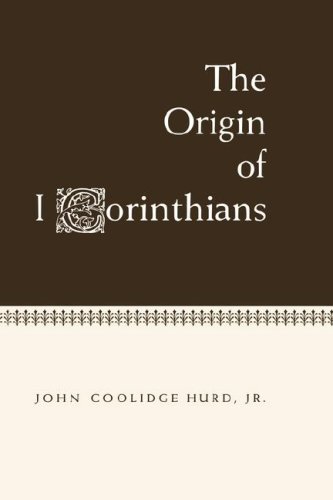 Beispielbild fr Origin of 1 Corinthians zum Verkauf von Better World Books