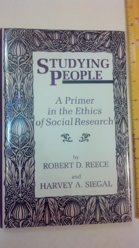 Stock image for Studying People: A Primer in the Ethics of Social Research for sale by Jean Blicksilver, Bookseller