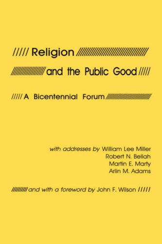 Imagen de archivo de Religion and the Public Good a la venta por Better World Books