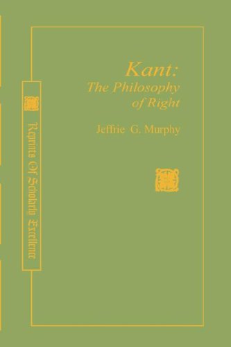 Stock image for Kant the Philosophy of Right for sale by ThriftBooks-Dallas