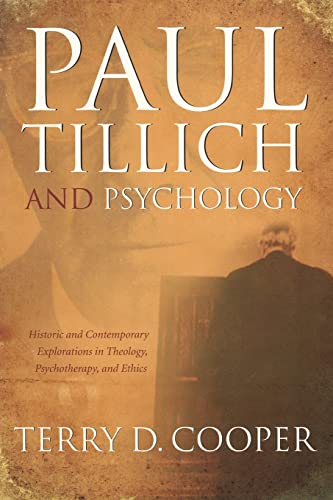 Imagen de archivo de Paul Tillich and Psychology (Mercer Tillich) a la venta por Books Unplugged