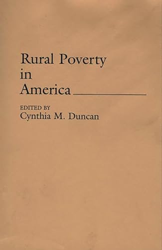 Imagen de archivo de Rural Poverty in America a la venta por suffolkbooks
