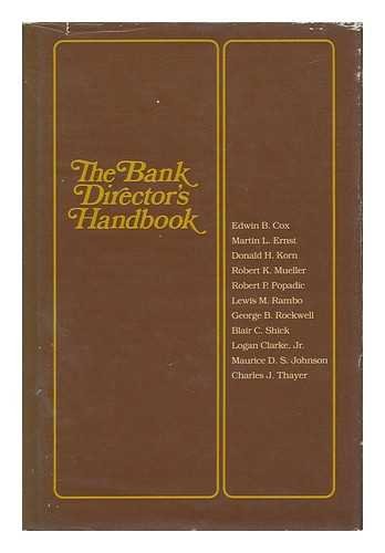 Beispielbild fr The Bank director's handbook zum Verkauf von Wonder Book