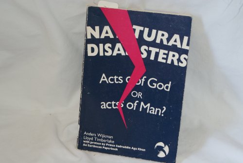 9780865711273: Natural Disasters: Acts of God or Acts of Man?
