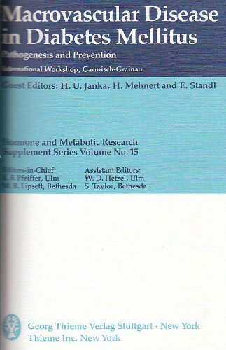 9780865772236: Macrovascular Disease in Diabetes Mellitus: Pathogenesis and Prevention (Hormone & Metabolic Research. Supplement Series)