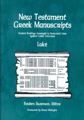 Beispielbild fr New Testament Greek Manuscripts: Luke zum Verkauf von HPB-Red