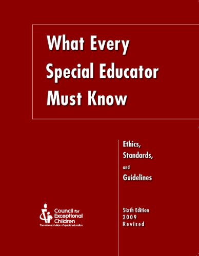 Beispielbild fr What Every Special Educator Must Know: Ethics, Standards, and Guidelines for Special Education zum Verkauf von HPB-Red