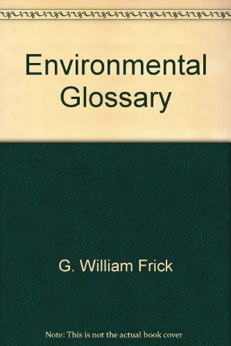 Stock image for Environmental Glossary for sale by BookHolders