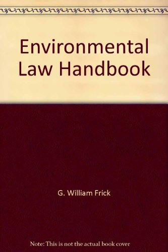 Imagen de archivo de ENVIRONMENTAL LAW HANDBOOK. Eighth Edition a la venta por SUNSET BOOKS