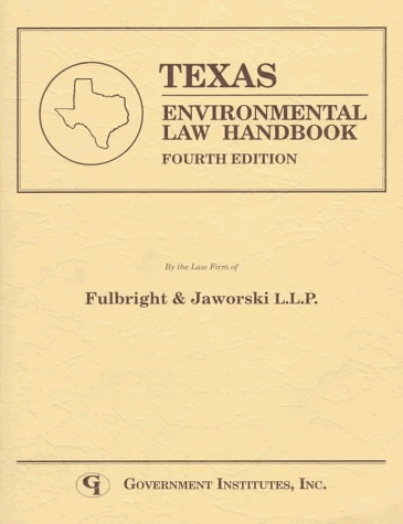 Imagen de archivo de Texas Environmental Law Handbook (State Environmental Law Handbooks) a la venta por HPB-Red