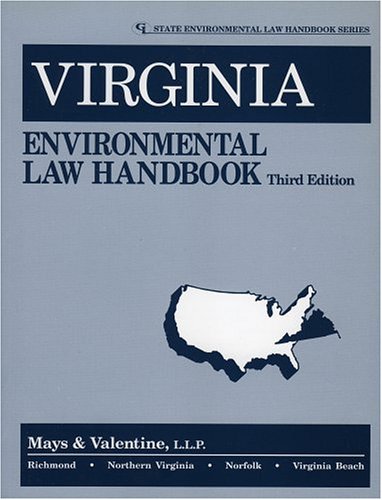 Beispielbild fr Virginia Environmental Law Handbook zum Verkauf von Wonder Book