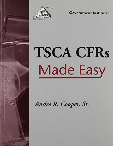 Imagen de archivo de TSCA CFRs Made Easy a la venta por HPB-Red