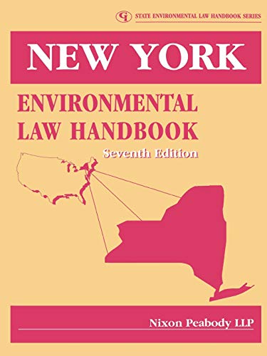 Beispielbild fr New York Environmental Law Handbook (State Environmental Law Hanbook) (State Environmental Law Handbooks) zum Verkauf von Mispah books