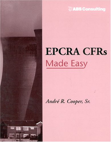 Imagen de archivo de EPCRA CFRs Made Easy a la venta por Michael Lyons