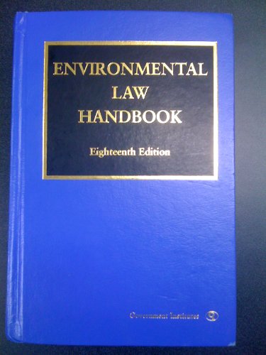 Beispielbild fr Environmental Law Handbook zum Verkauf von ThriftBooks-Dallas