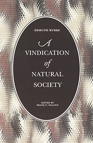 Stock image for A Vindication of Natural Society for sale by Half Price Books Inc.