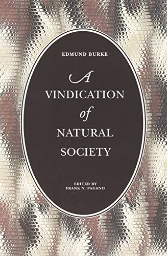 Beispielbild fr A Vindication of Natural Society zum Verkauf von Better World Books