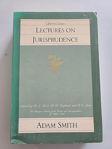 Beispielbild fr Lectures on Jurisprudence (Glasgow Edition of the Works and Correspondence of Adam Smith, Vol. 5) zum Verkauf von Jenson Books Inc