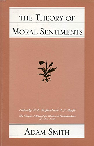 Imagen de archivo de The Theory of Moral Sentiments (Glasgow Edition of the Works and Correspondence of Adam Smith, vol.1) a la venta por HPB Inc.
