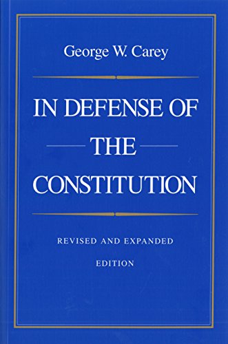 Imagen de archivo de In Defense of the Constitution, 2nd Edition a la venta por Blackwell's