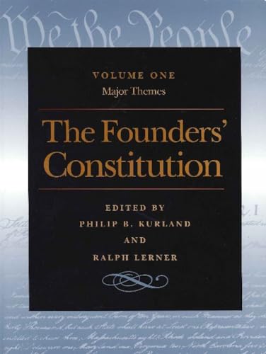 Imagen de archivo de Founders' Constitution, Volume 1: Major Themes a la venta por Montana Book Company