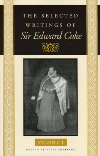 Stock image for The Selected Writings of Sir Edward Coke (3 Volume Set) for sale by HPB-Red