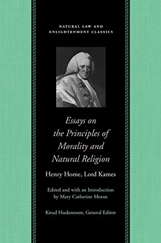 Beispielbild fr Essays on Principles of Morality and Natural Religion zum Verkauf von Better World Books