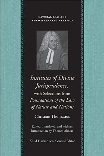 Beispielbild fr Institutes of Divine Jurisprudence, With Selections from Foundations of the Law of Nature and Nations zum Verkauf von Blackwell's