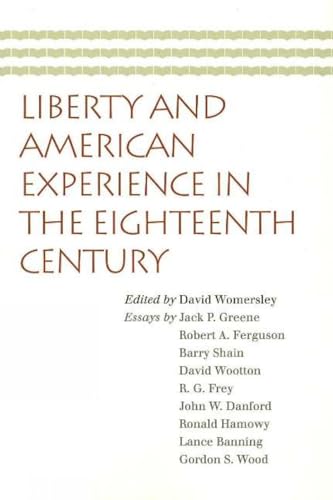 Imagen de archivo de Liberty and American Experience in the Eighteenth Century a la venta por Goodwill of Colorado