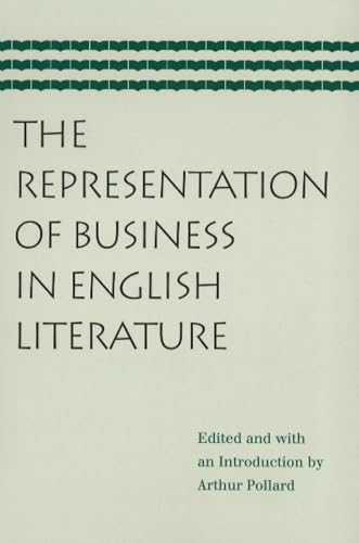 Beispielbild fr Representation of Business in English Literature zum Verkauf von medimops