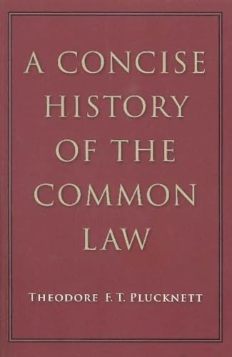 9780865978072: Concise History of the Common Law