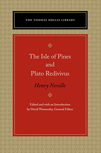 9780865979161: The Isle of Pines and Plato Redivivus (Thomas Hollis Library)