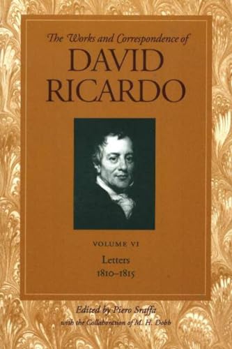 Beispielbild fr Works &amp; Correspondence of David Ricardo, Volume 06 zum Verkauf von Blackwell's