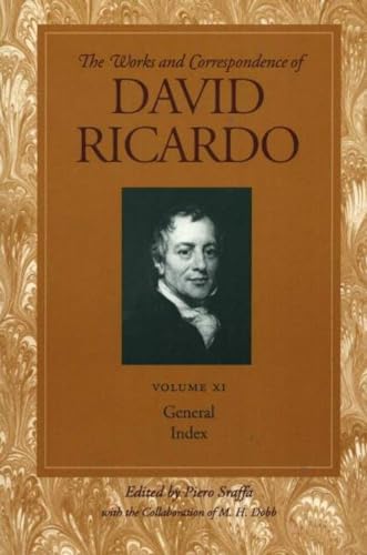 9780865979758: Works & Correspondence of David Ricardo, Volume 11: General Index: v. 11 (Works and Correspondence of David Ricardo: General Index)