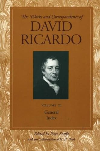 Stock image for General Index (The Works and Correspondence of David Ricardo) for sale by GF Books, Inc.