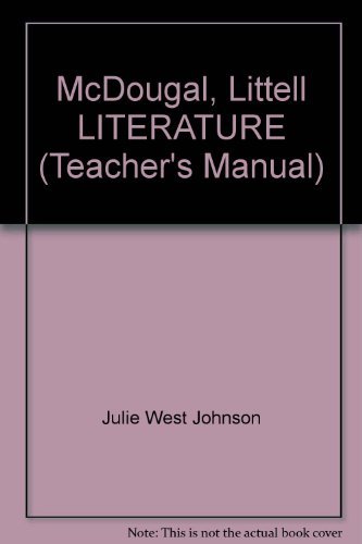 Stock image for MCDOUGAL LITTELL LITERATURE, TEACHER'S MANUAL, YELLOW LEVEL, AMERICAN LITERATURE for sale by mixedbag