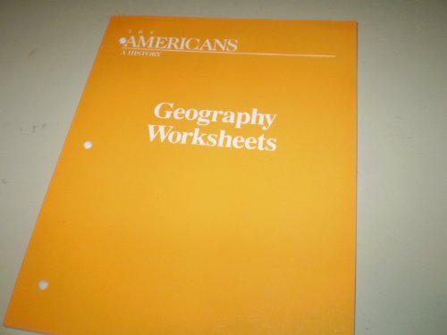 9780866099714: Geography Worksheets (The Americans - A History)