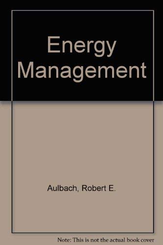 Stock image for Energy Management for sale by Better World Books