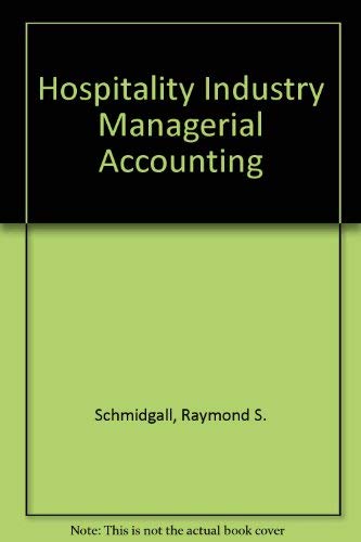 Stock image for Hospitality industry managerial accounting for sale by Bookmans