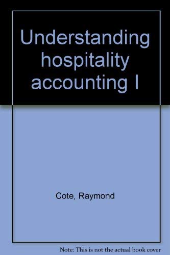 Imagen de archivo de Understanding Hospitality Accounting I a la venta por Better World Books