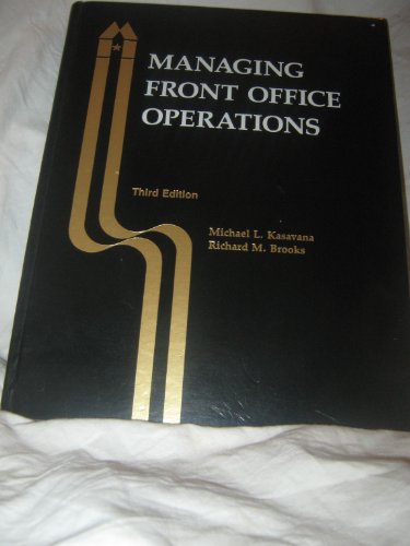 Stock image for Managing Front Office Operations for sale by ThriftBooks-Atlanta