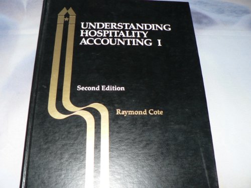 Imagen de archivo de Understanding Hospitality Accounting I a la venta por HPB-Red
