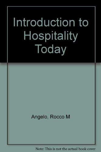 Imagen de archivo de An Introduction to Hospitality Today a la venta por ThriftBooks-Atlanta